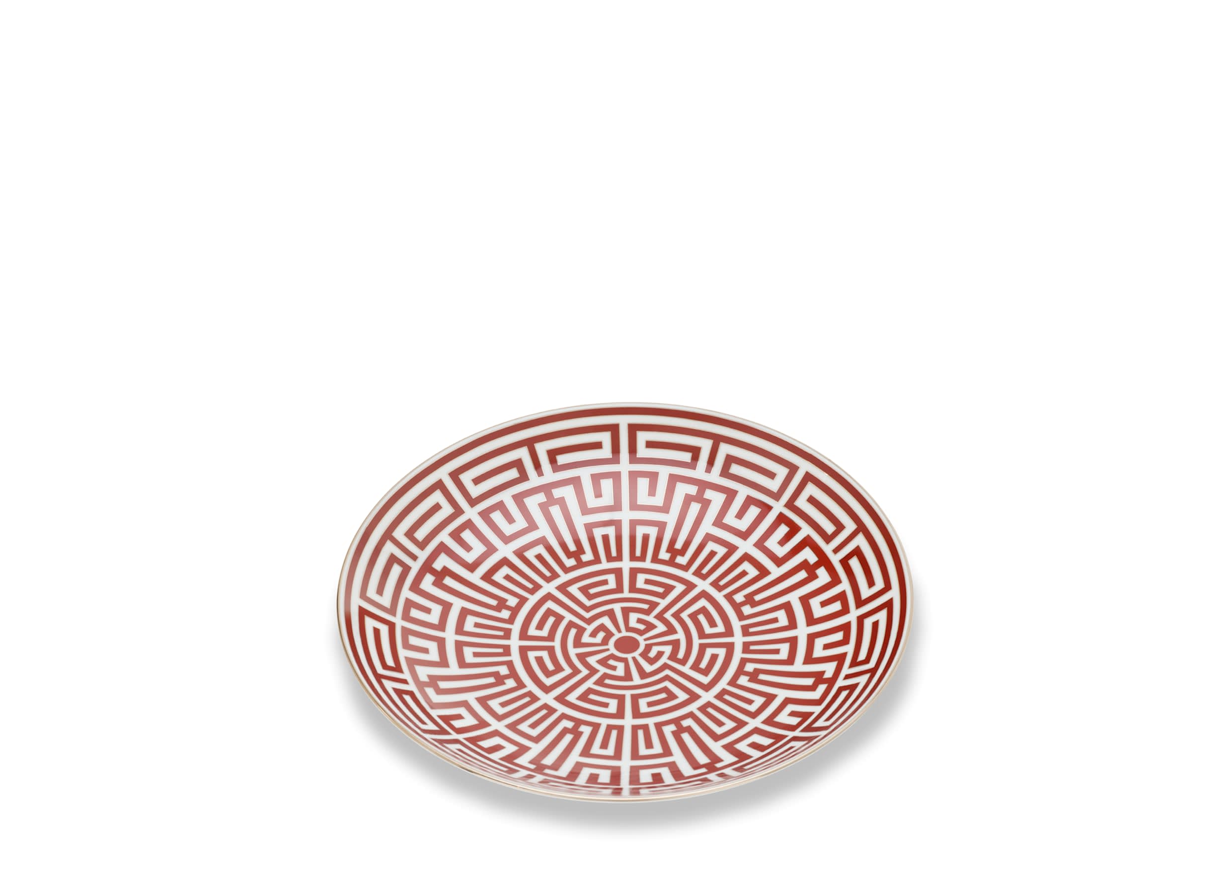 Red centerpiece plate | Labirinto | GINORI 1735